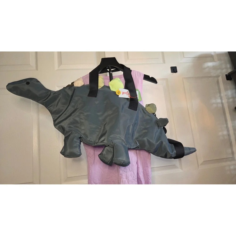 Cat & Jack Kids Dinosaur Duffel Bag Green Brontosaurus Travel Bag NWT